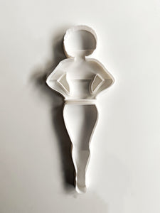 Curvy Girl w/ Afro Cookie Cutter