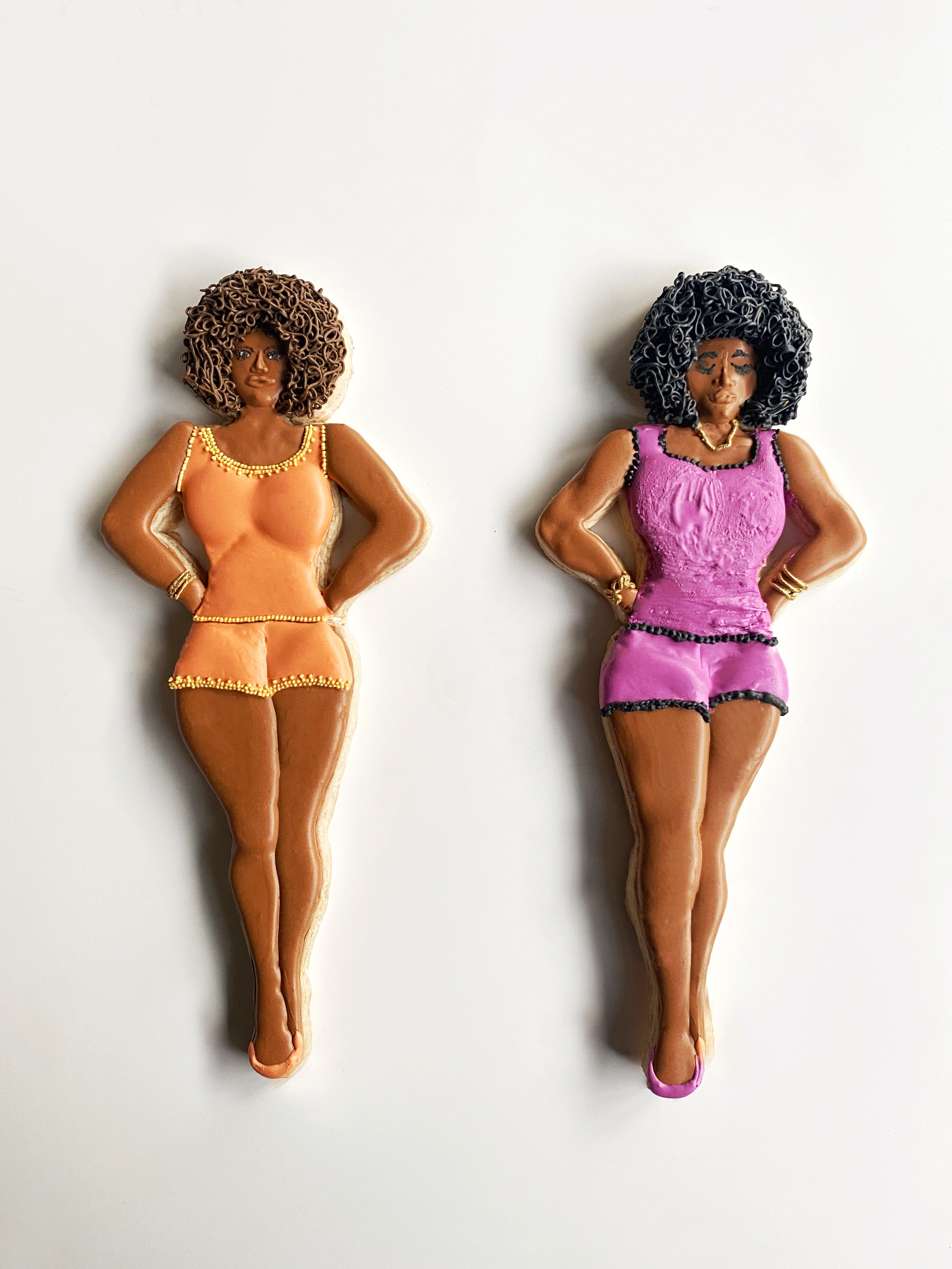 Curvy Girl w/ Afro Cookie Cutter