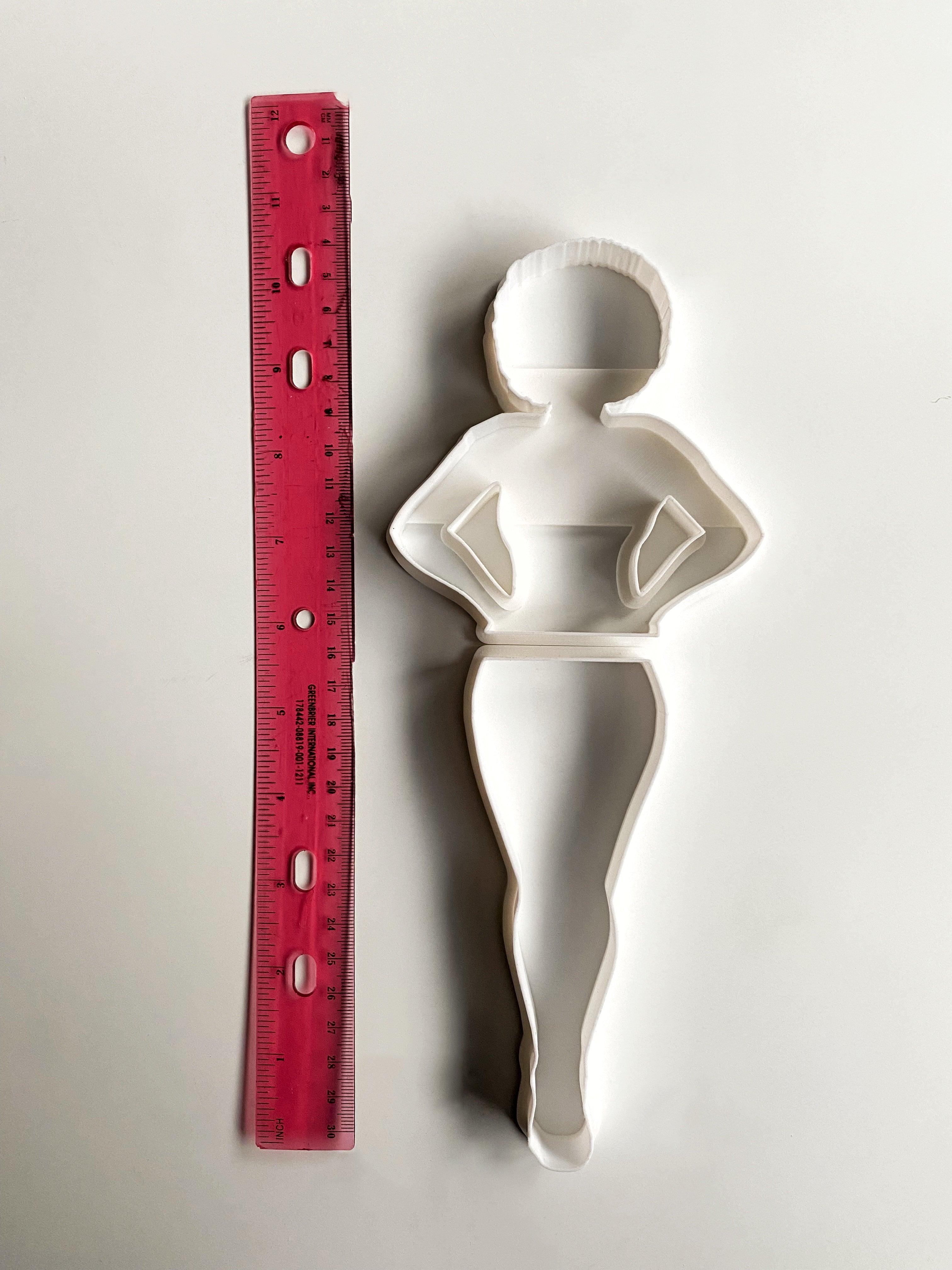 Curvy Girl w/ Afro Cookie Cutter